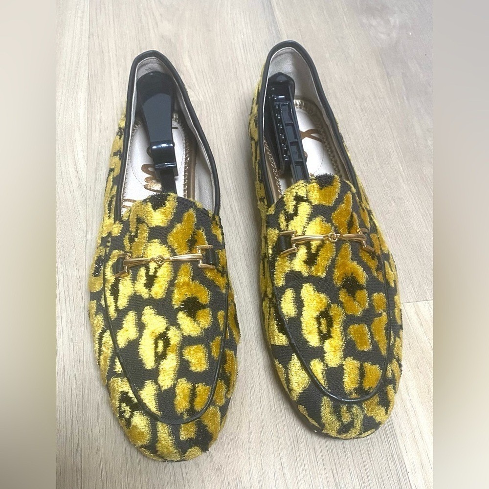 SAM EDELMAN "Loraine" Animal Print Loafers Flats Shoes Sz 7.5 - Picture 4 of 8